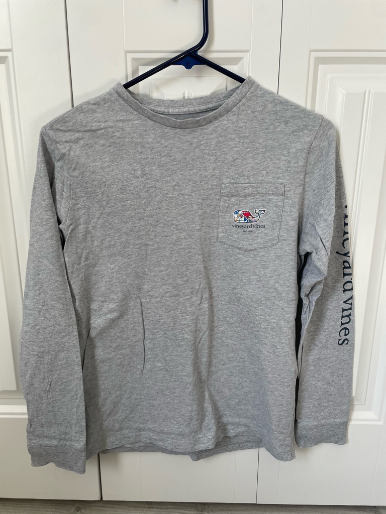 Rare Maine Vineyard Vines Gray Long Sleeve Shirt